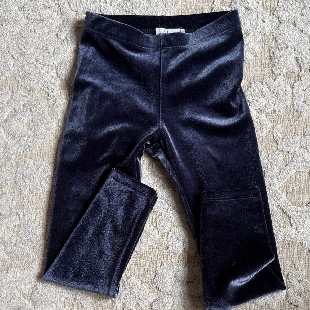 Janie and Jack Midnight Velvet Leggings